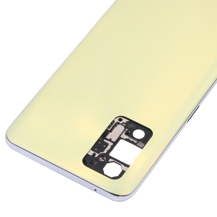 For OPPO Realme Q3 Pro 5G / Realme Q3 Pro Carnival Original Battery Back Cover + Middle Frame (Yellow) - free shipping - PMC TechLife - Order now!