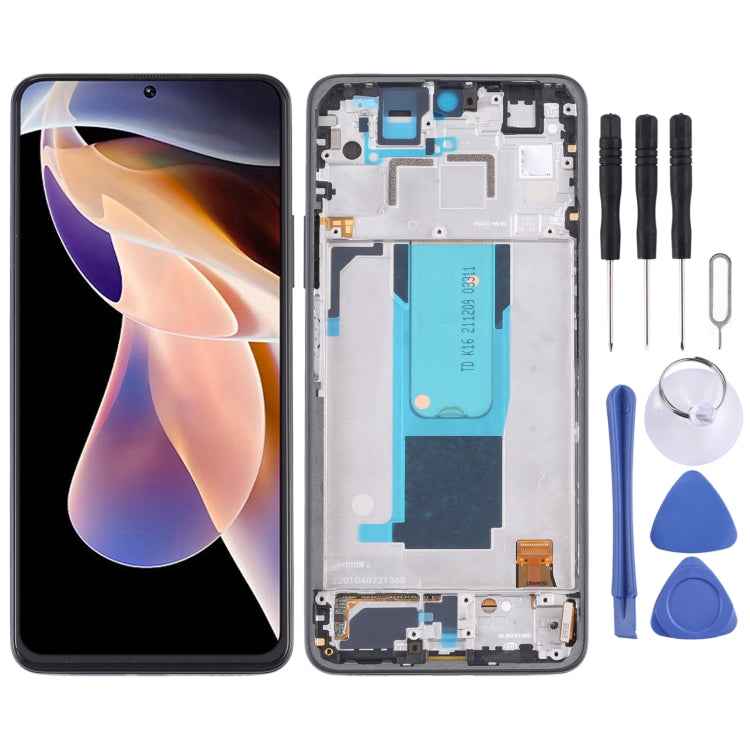 Original LCD Screen and Digitizer Full Assembly with Frame for Xiaomi Redmi Note 11 Pro China/Redmi Note 11 Pro+ 5G/11i/11i HyperCharge(Black) - free shipping - PMC TechLife - Order now!