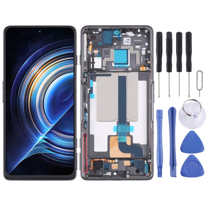 Original LCD Screen and Digitizer Full Assembly with Frame for Xiaomi Redmi K50 Gaming/Poco F4 GT(Black) - LCD Screen by PMC Jewellery | Online Shopping South Africa | PMC Jewellery