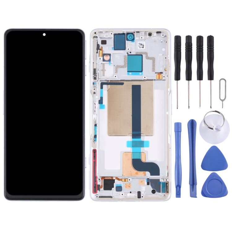 Original LCD Screen and Digitizer Full Assembly with Frame for Xiaomi Redmi K50 Gaming/Poco F4 GT(White) - free shipping - PMC TechLife - Order now!