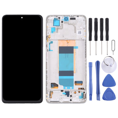 Original LCD Screen for Xiaomi Redmi K40S Digitizer Full Assembly with Frame(Silver) - LCD Screen by PMC Jewellery | Online Shopping South Africa | PMC Jewellery