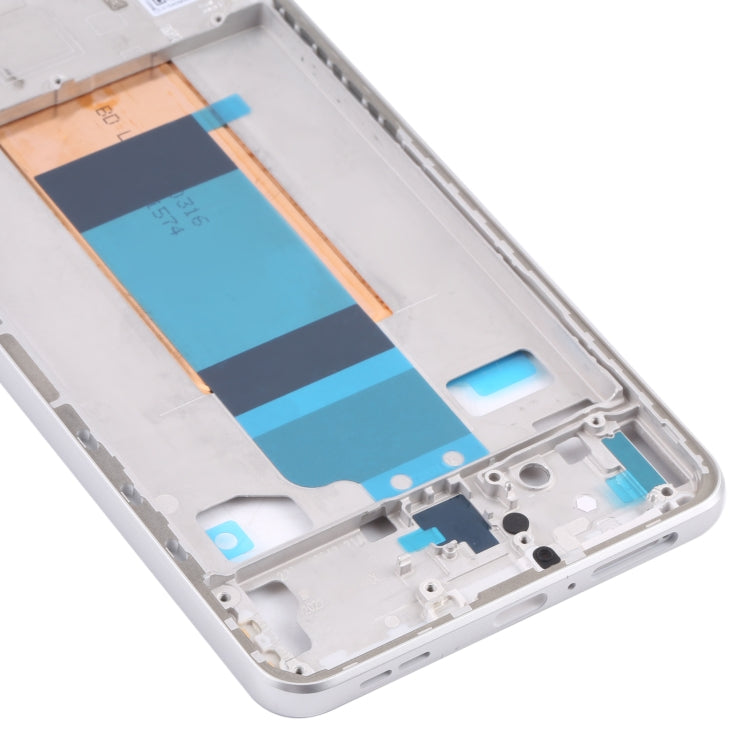 Front Housing LCD Frame Bezel Plate for Xiaomi Redmi K40S / Poco F4(Silver) - Frame Bezel Plate by PMC Jewellery | Online Shopping South Africa | PMC Jewellery