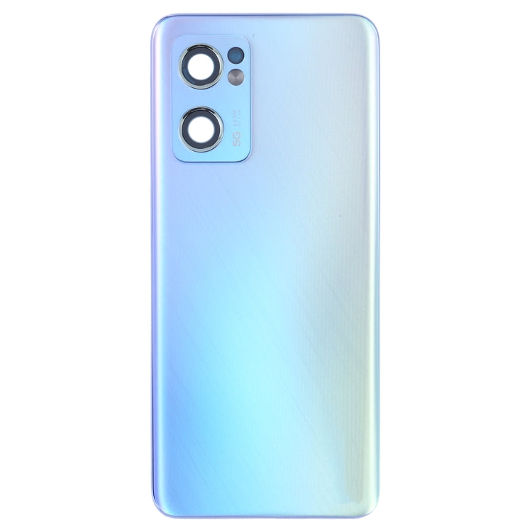 For OPPO Reno7 5G CPH2371 Battery Back Cover with Middle Frame (Blue) - Back Cover by PMC Jewellery | Online Shopping South Africa | PMC Jewellery