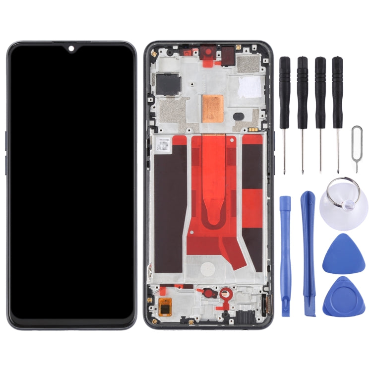 Original LCD Screen For OPPO Reno3 5G/Reno3 Youth/F15/Find X2 Lite/K7 5G Digitizer Full Assembly with Frame (Black) - LCD Screen by PMC Jewellery | Online Shopping South Africa | PMC Jewellery