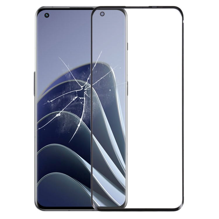 For OnePlus 10 Pro Front Screen Outer Glass Lens with OCA Optically Clear Adhesive (Black) - free shipping - PMC TechLife - Order now!
