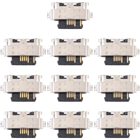 For Alcatel 3X 2020/2019 5061A 10pcs Charging Port Connector - Single Tail Connector by PMC Jewellery | Online Shopping South Africa | PMC Jewellery