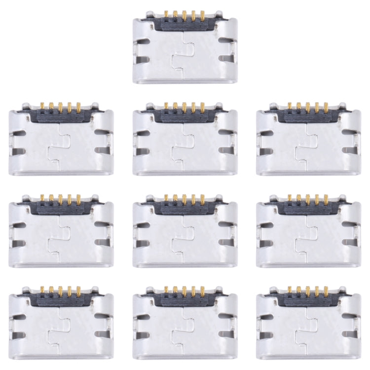 For Alcatel One Touch Idol 4 OT6055 10pcs Charging Port Connector - Single Tail Connector by PMC TechLife | Online Shopping South Africa | PMC TechLife