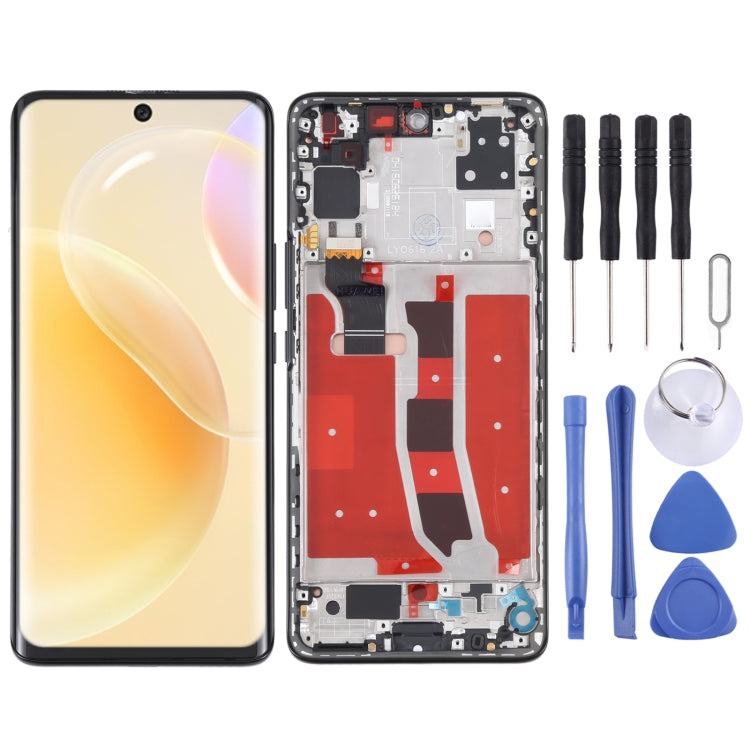 Original OLED LCD Screen for Huawei Nova 8 5G Digitizer Full Assembly with Frame(Black) - free shipping - PMC TechLife - Order now!