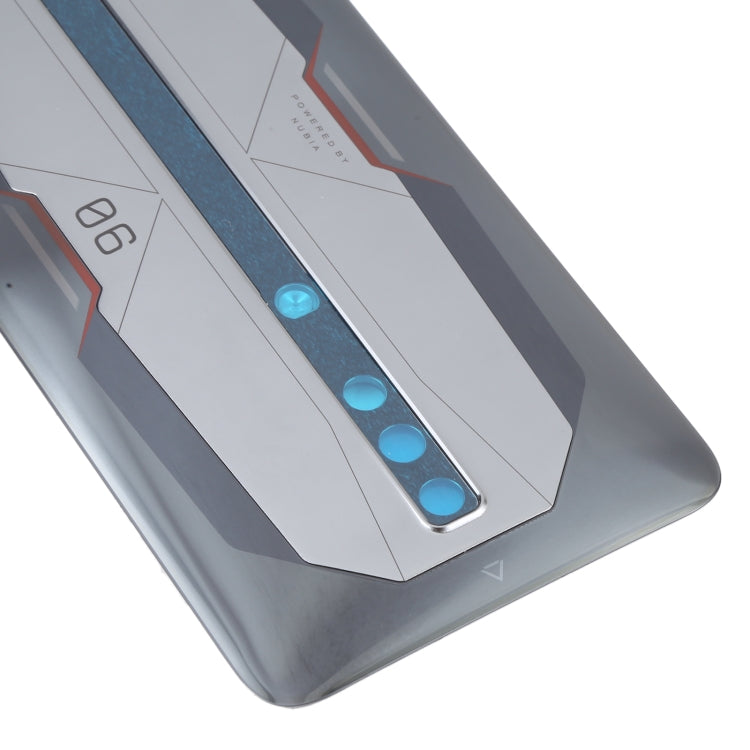 Battery Glass Back Cover for ZTE Nubia Red Magic 6 Pro NX669J-P(Grey) - For ZTE by PMC TechLife | Online Shopping South Africa | PMC TechLife