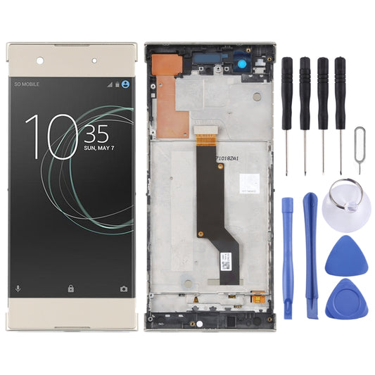 Original LCD Screen For Sony Xperia XA1 G3116 Digitizer Full Assembly with Frame(Gold) - LCD Screen by PMC Jewellery | Online Shopping South Africa | PMC Jewellery