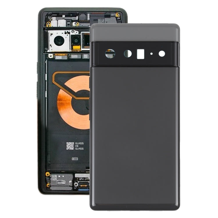 For Google Pixel 6 Pro Battery Back Cover with Middle Frame(Black) - Back Cover by PMC TechLife | Online Shopping South Africa | PMC TechLife