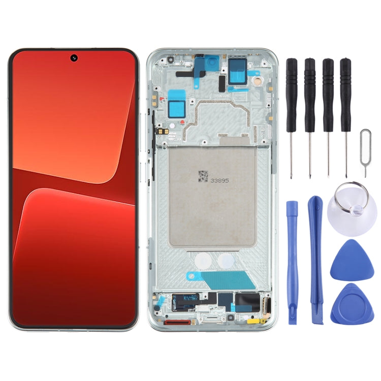 AMOLED Original LCD Screen For Xiaomi 13 Digitizer Full Assembly with Frame (Green) - free shipping - PMC TechLife - Order now!