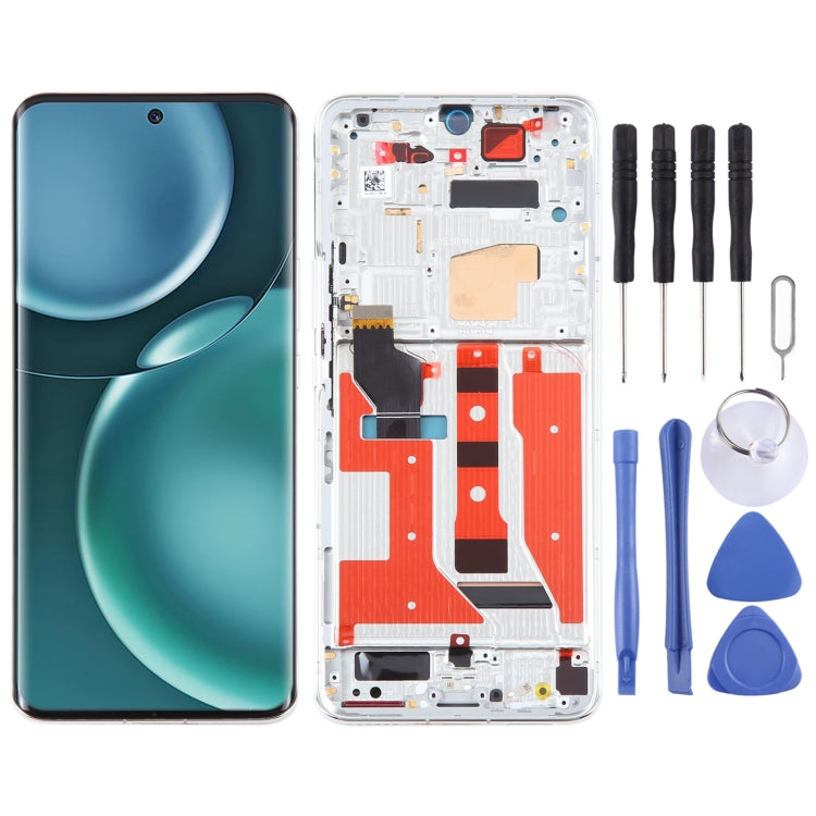 Original LCD Screen For Honor Magic4 Digitizer Full Assembly with Frame(Silver) - free shipping - PMC TechLife - Order now!