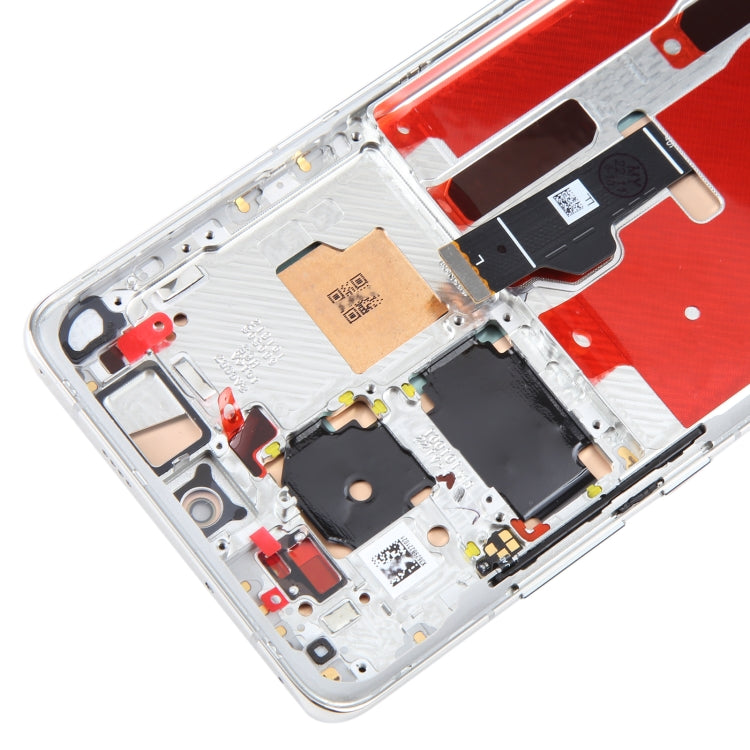 Original LCD Screen For Huawei P50 Pro Digitizer Full Assembly with Frame(Silver) - free shipping - PMC TechLife - Order now!