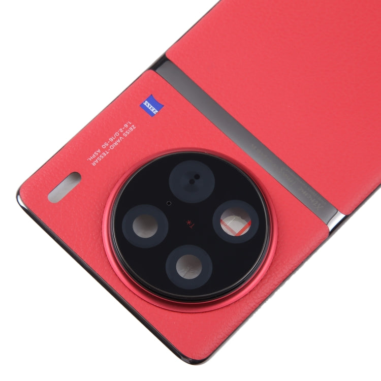 For vivo X90 Pro Original Battery Back Cover with Camera Lens Cover(Red) - Back Cover by PMC Jewellery | Online Shopping South Africa | PMC Jewellery