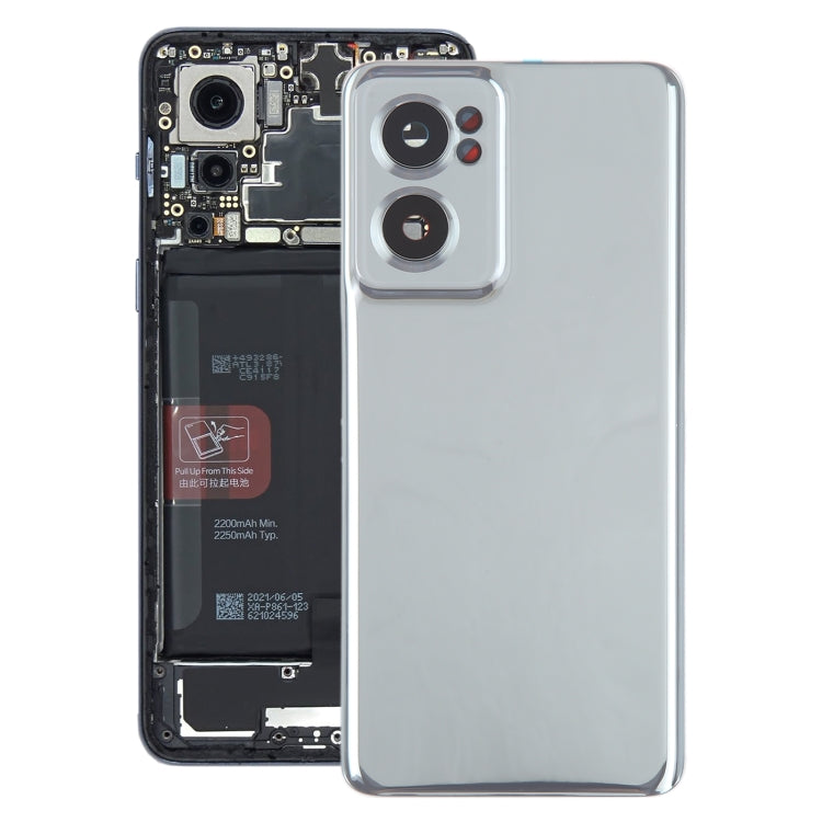 For OnePlus Nord CE 2 5G Original Battery Back Cover with Camera Lens Cover(Silver) - Back Cover by PMC Jewellery | Online Shopping South Africa | PMC Jewellery