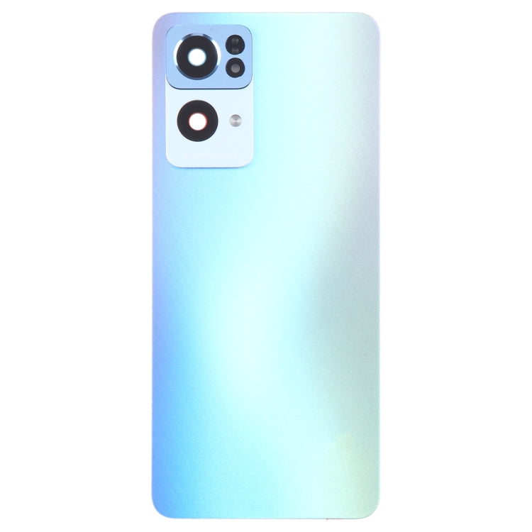 For OPPO Reno7 Pro Original Battery Back Cover with Camera Lens Cover(Blue) - Back Cover by PMC Jewellery | Online Shopping South Africa | PMC Jewellery