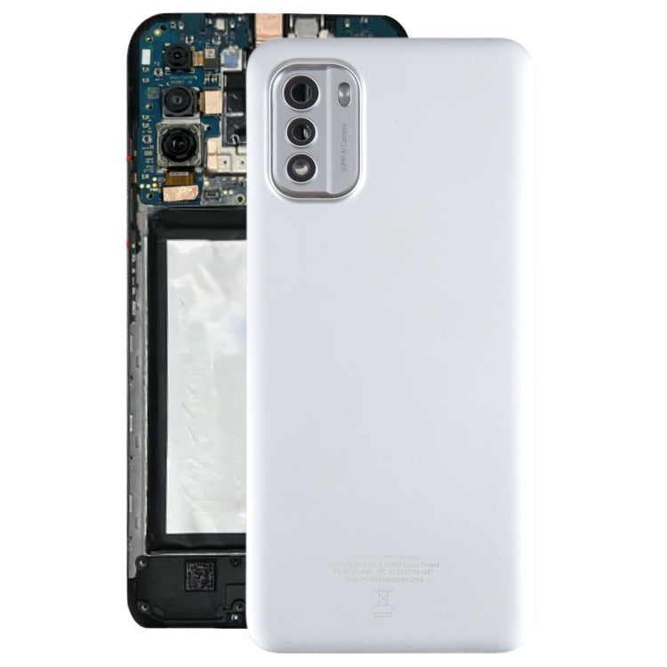 For Nokia G60 Original Battery Back Cover with Camera Lens Cover(Silver) - Back Cover by PMC TechLife | Online Shopping South Africa | PMC TechLife
