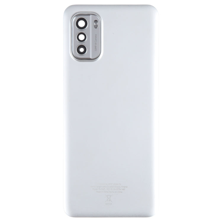 For Nokia G60 Original Battery Back Cover with Camera Lens Cover(Silver) - Back Cover by PMC TechLife | Online Shopping South Africa | PMC TechLife