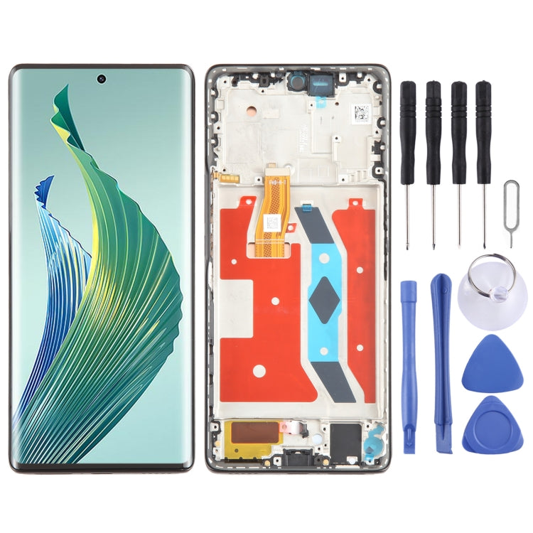 For Honor Magic5 Lite Original LCD Screen Digitizer Full Assembly with Frame (Black) - LCD Screen by PMC TechLife | Online Shopping South Africa | PMC TechLife