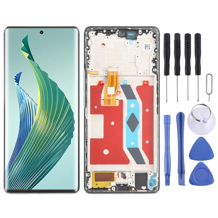 For Honor Magic5 Lite Original LCD Screen Digitizer Full Assembly with Frame (Green) - LCD Screen by PMC TechLife | Online Shopping South Africa | PMC TechLife