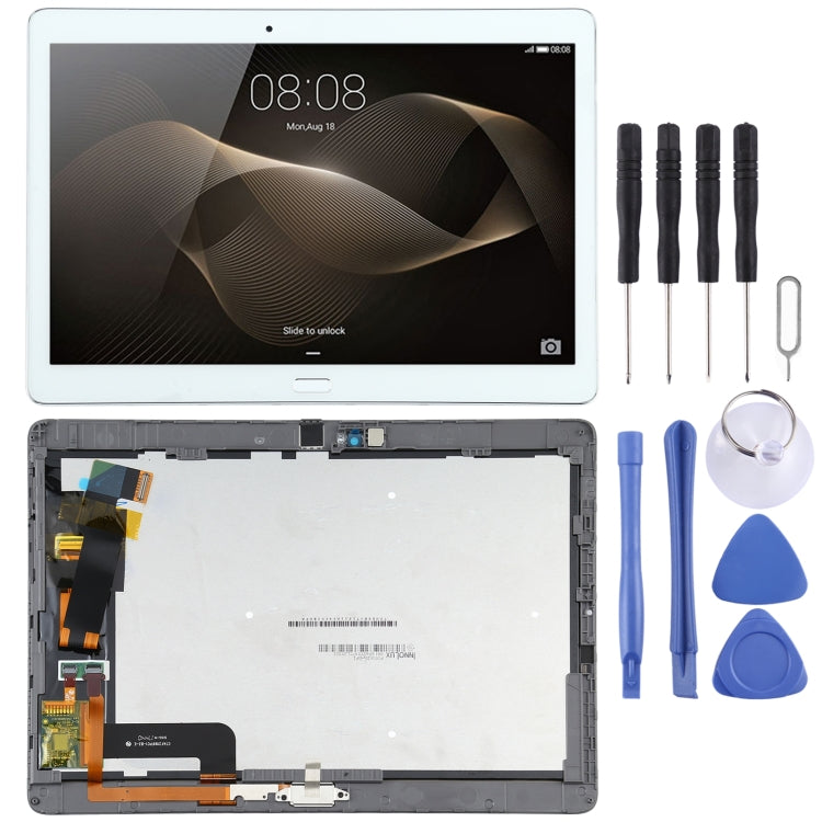 Original LCD Screen For Huawei MediaPad M2 10.0 M2-A01W/M2-A01L Digitizer Full Assembly With Frame(White) - free shipping - PMC TechLife - Order now!