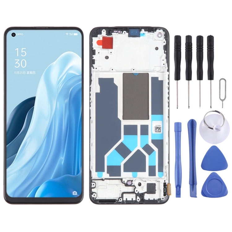 OLED LCD Screen For OPPO Reno7 SE 5G Digitizer Full Assembly with Frame / Fingerprint Identification - free shipping - PMC TechLife - Order now!