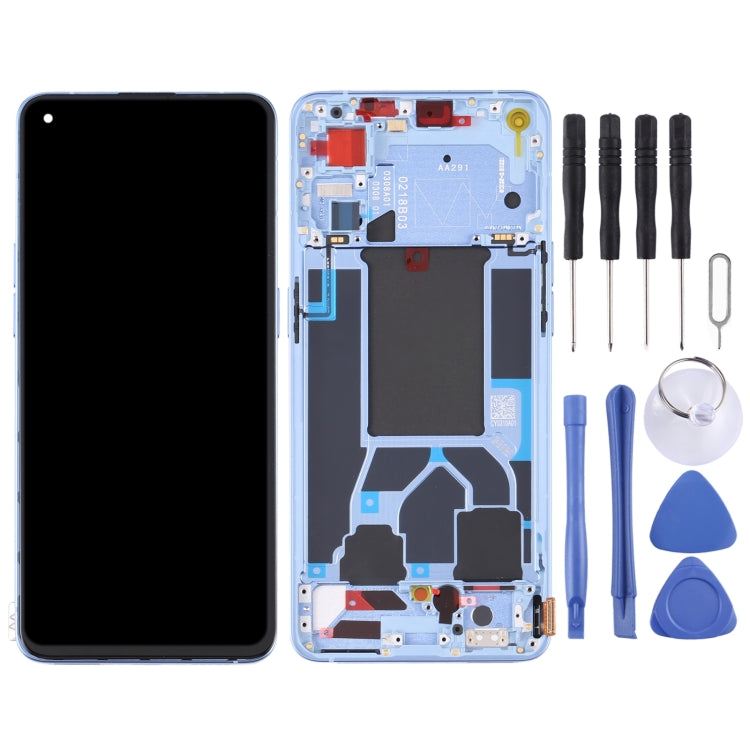 Original LCD Screen For OPPO Reno7 Pro 5G Digitizer Full Assembly with Frame (Blue) - LCD Screen by PMC TechLife | Online Shopping South Africa | PMC TechLife