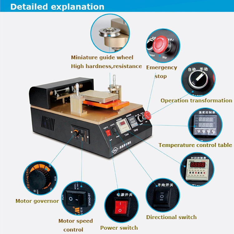 TBK958 Aluminum Alloy LCD Screen Automatic Separation Machine Built-in Temperature Control Chip For 7 inch Mobile Phone - free shipping - PMC TechLife - Order now!