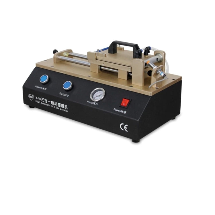 TBK-765 3 in1 Automatic OCA Laminating Machine LCD Touch Screen Air Compressor Machine Built-in Vacuum Pump - Laminator Machine by TBK | Online Shopping South Africa | PMC Jewellery | Buy Now Pay Later Mobicred