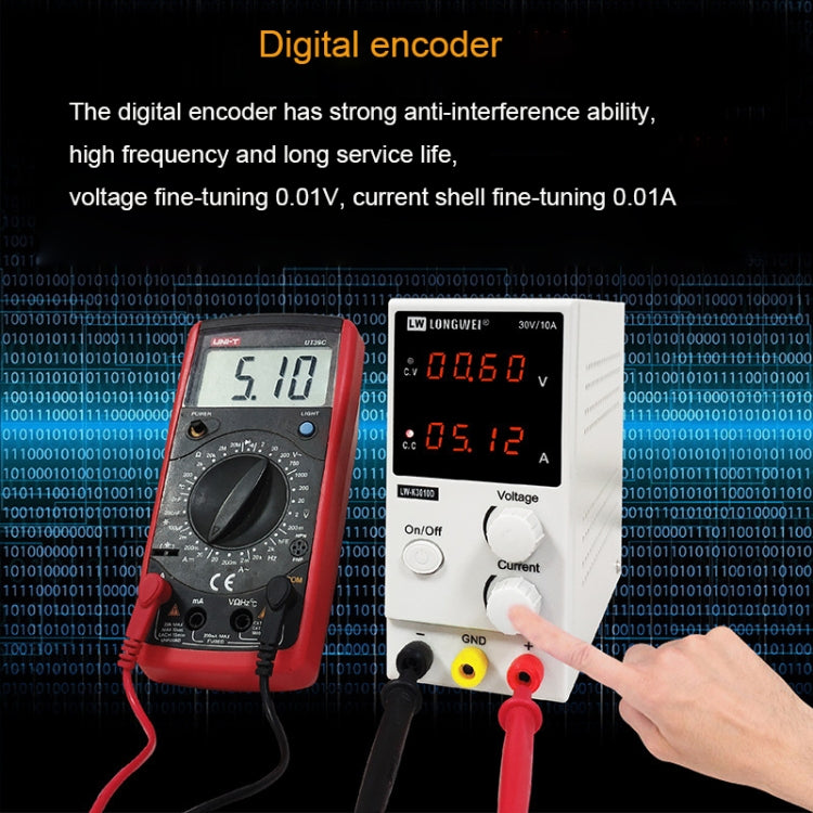 K3010D 30V 10A DC Switching Regulated Powers Supply Phone Repair Voltage Regulator(UK Plug) - Power Supply by PMC TechLife | Online Shopping South Africa | PMC TechLife