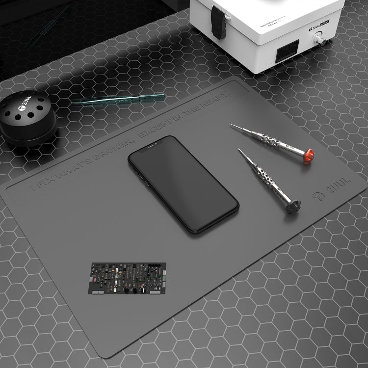 2UUL Heat Resisting Silicone Pad, Size: 40 x 28cm (Grey) - Working Mat by 2UUL | Online Shopping South Africa | PMC TechLife | Buy Now Pay Later Mobicred
