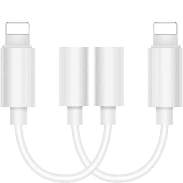 Zs-kl21836 2 PCS 8 Pin to 3.5mm Earphone Adapter Audio Adapter, Compatible with IOS 13 System - Earphone Adapter by PMC TechLife | Online Shopping South Africa | PMC TechLife