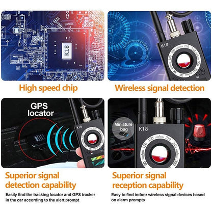 ZS-k18 GPS Tracking GSM Listening Device Finder Wireless Camera Detector - Infrared Detector by PMC Jewellery | Online Shopping South Africa | PMC Jewellery