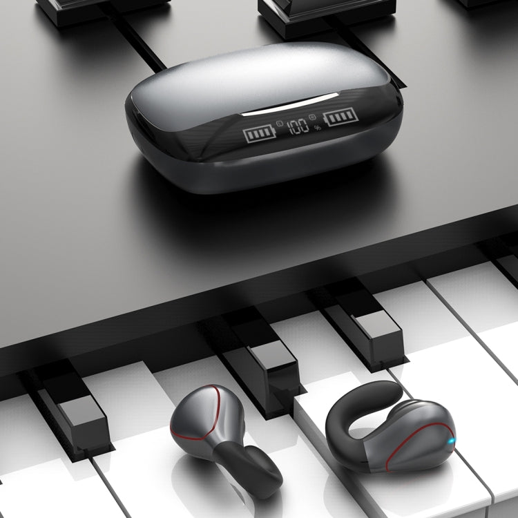 T20 TWS Bluetooth 5.0 Touch Wireless Bluetooth Earphone with Three LED Battery Display & Charging Box, Support Call & Voice Assistant(Gun Gray) - TWS Earphone by PMC TechLife | Online Shopping South Africa | PMC TechLife