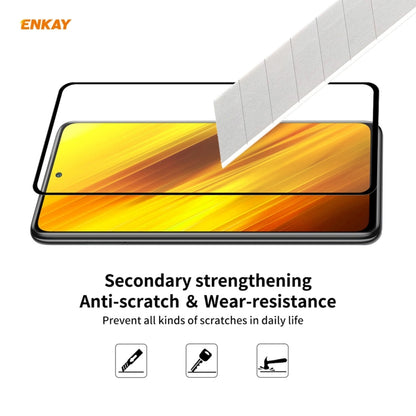 For Xiaomi Poco X3 / X3 NFC 10 PCS ENKAY Hat-Prince Full Glue 0.26mm 9H 2.5D Tempered Glass Full Coverage Film -  by ENKAY | Online Shopping South Africa | PMC Jewellery | Buy Now Pay Later Mobicred