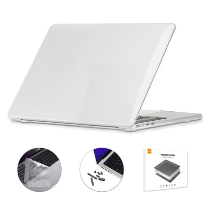 For MacBook Air 13.6 2022 A2681 EU Version ENKAY 3 in 1 Crystal Laptop Case with TPU Keyboard Film / Anti-dust Plugs(Transparent) - MacBook Air Cases by ENKAY | Online Shopping South Africa | PMC Jewellery