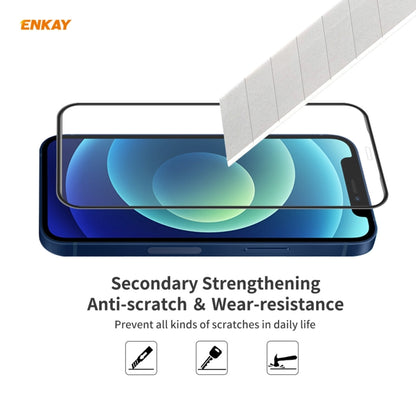 For iPhone 12 Pro Max 2pcs ENKAY Hat-Prince Anti-drop Full Glue Tempered Glass Full Screen Film Anti-fall Protector - iPhone 12 Pro Max Tempered Glass by ENKAY | Online Shopping South Africa | PMC Jewellery | Buy Now Pay Later Mobicred