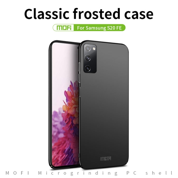 For Samsung Galaxy S20 FE MOFI Frosted PC Ultra-thin Hard Case(Black) - Galaxy S20 FE Cases by NILLKIN | Online Shopping South Africa | PMC Jewellery