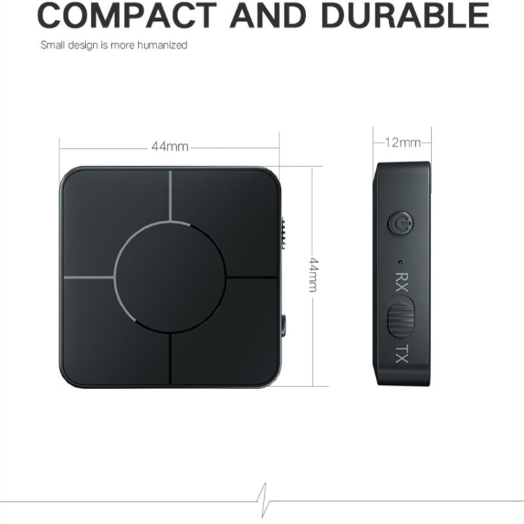 KN326 Bluetooth Audio Receiver Transmitter 5.0 Two-in-one Bluetooth Adapter for Hands-free Calls - Audio Receiver Transmitter by PMC TechLife | Online Shopping South Africa | PMC TechLife