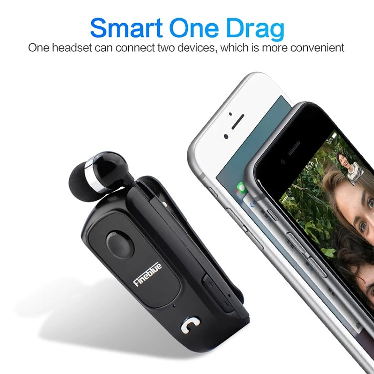 Fineblue F920 CSR4.1 Retractable Cable Caller Vibration Reminder Anti-theft Bluetooth Headset - Bluetooth Earphone by Fineblue | Online Shopping South Africa | PMC TechLife | Buy Now Pay Later Mobicred