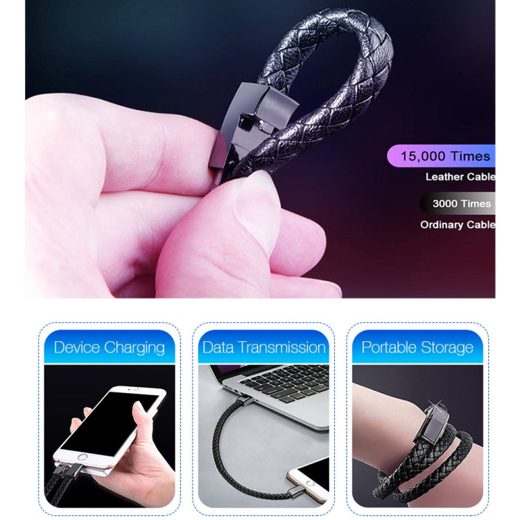 XJ-28 3A USB to 8 Pin Creative Bracelet Data Cable, Cable Length: 22.5cm(White) - Multifunction Cable by PMC TechLife | Online Shopping South Africa | PMC TechLife