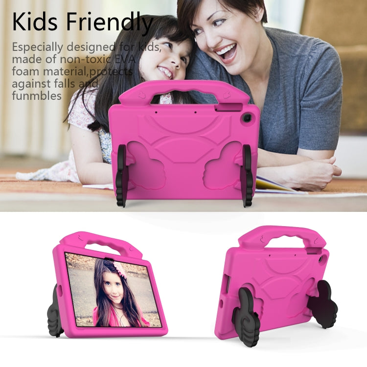 For Huawei MediaPad T10S 10.1/T10 9.7 Thumb Bracket EVA Shockproof Tablet Case(RoseRed) - free shipping - PMC TechLife - Order now!