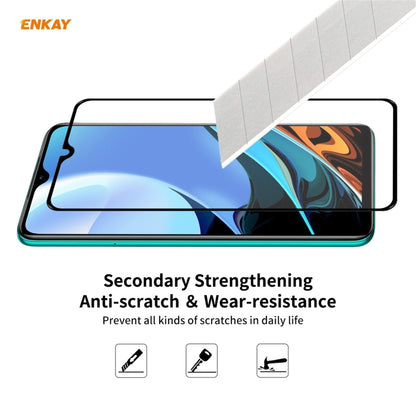 For Xiaomi Redmi 9T 10 PCS ENKAY Hat-Prince Full Glue 0.26mm 9H 2.5D Tempered Glass Full Coverage Film -  by ENKAY | Online Shopping South Africa | PMC Jewellery