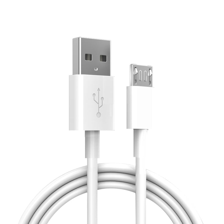 YSY-312 2 in 1 18W Portable QC3.0 Dual USB Car Charger + 1m 3A USB to Micro USB Data Cable Set(White) - Car Charger by PMC TechLife | Online Shopping South Africa | PMC TechLife