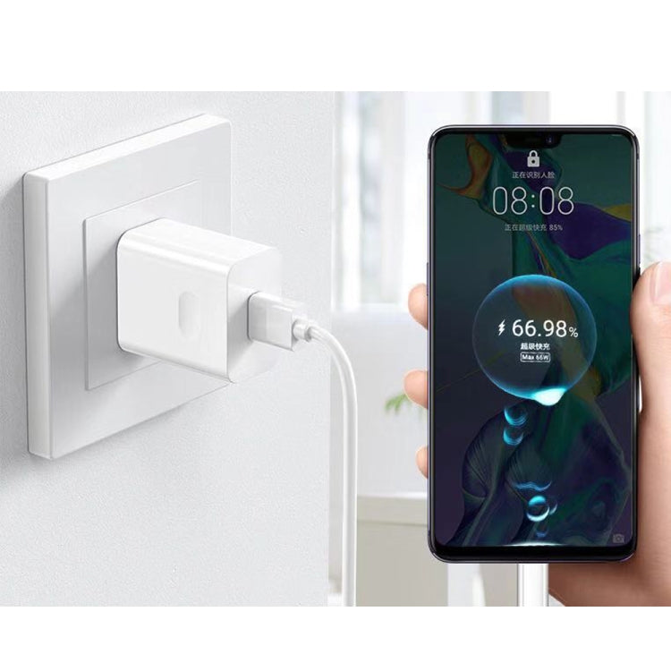 HW-66W 66W USB Fast Charging Travel Charger + USB to Type-C Flash Charging Data Cable, US Plug 2m - USB Charger by PMC TechLife | Online Shopping South Africa | PMC TechLife