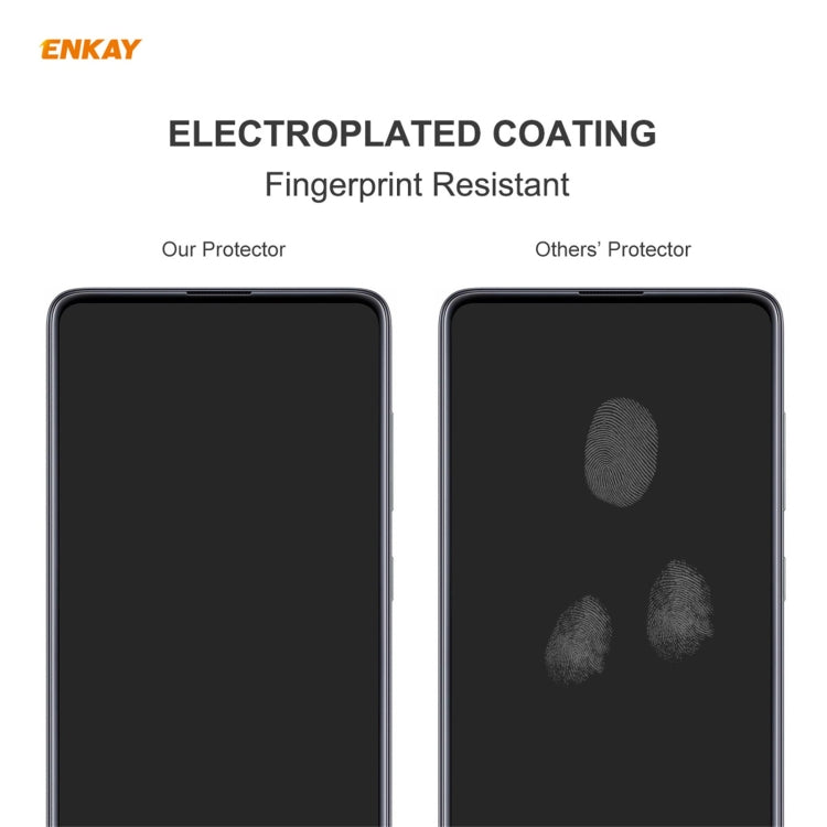 For Xiaomi Poco F3 2 PCS ENKAY Hat-Prince 0.26mm 9H 2.5D Curved Edge Tempered Glass Film -  by ENKAY | Online Shopping South Africa | PMC Jewellery | Buy Now Pay Later Mobicred