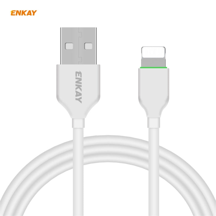 ENKAY Hat-Prince 20W PD Type-C + QC 3.0 USB Fast Charging Travel Charger Power Adapter with Fast Charge Data Cable, US Plug(With 8 Pin Cable) - USB Charger by ENKAY | Online Shopping South Africa | PMC Jewellery | Buy Now Pay Later Mobicred