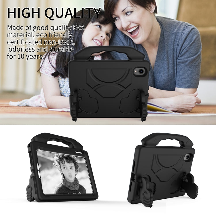 For iPad mini 6 / mini 2024 Children EVA Shockproof Tablet Case with Thumb Bracket(Black) - iPad mini 6 Cases by PMC TechLife | Online Shopping South Africa | PMC TechLife | Buy Now Pay Later Mobicred