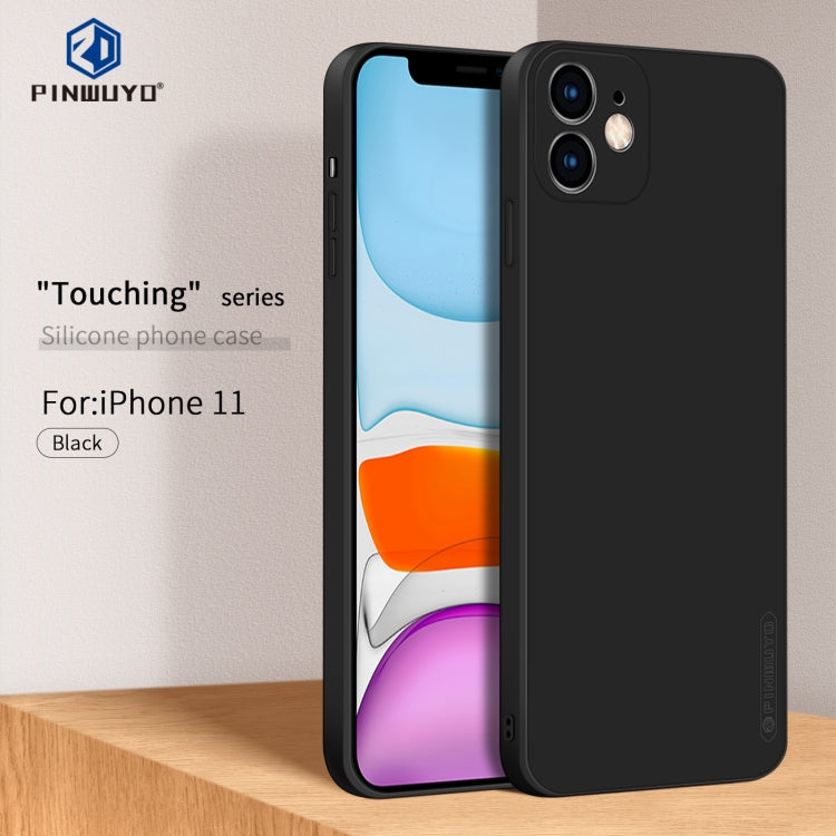 For iPhone 11 PINWUYO Sense Series Liquid Silicone TPU Mobile Phone Case (Black) - free shipping - PMC TechLife - Order now!